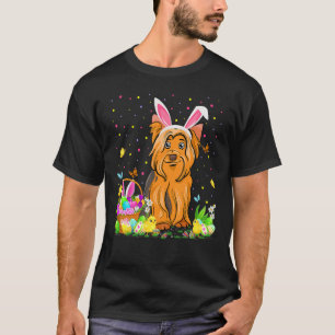 Camiseta Funny Easter Egg Hunting Yorkshire Terrier Dog Eas