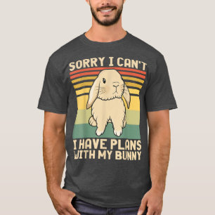 Camiseta Funny Easter Rabbit Sorry I Can't I Have Plans Wit