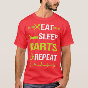 Camiseta Funny Eat Sleep Repeat Darts 