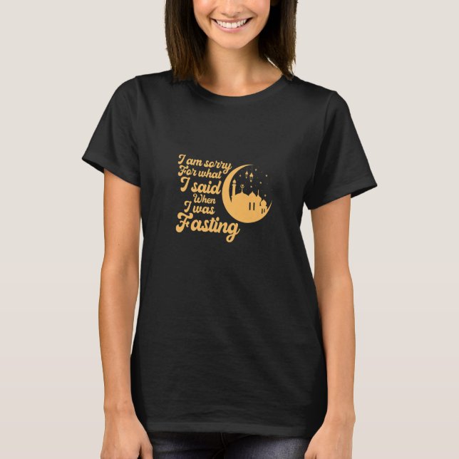 Camiseta Funny Eid Mubarak Iftar Islam Holy Month Ramadan P (Frente)