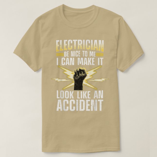 Camiseta Funny Electrician Art Men Electrical Engineer Humo (Frente do Design)