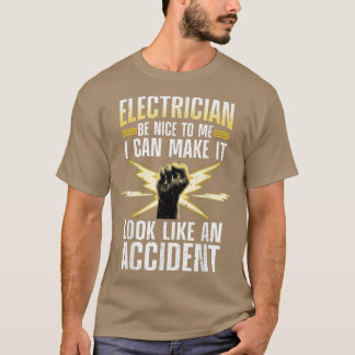 Camiseta Funny Electrician Art Men Electrical Engineer Humo