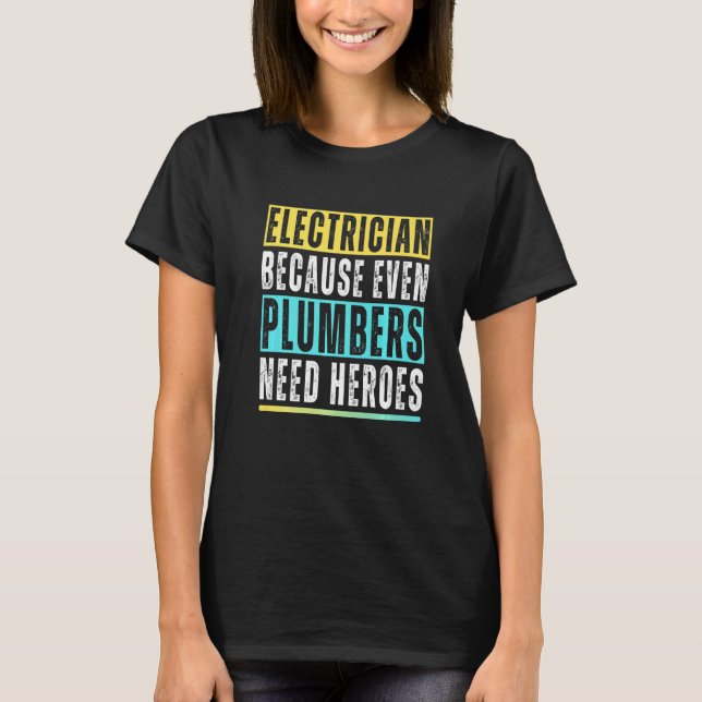 Camiseta Funny Electrician Art Men Women Electrical Enginee (Frente)