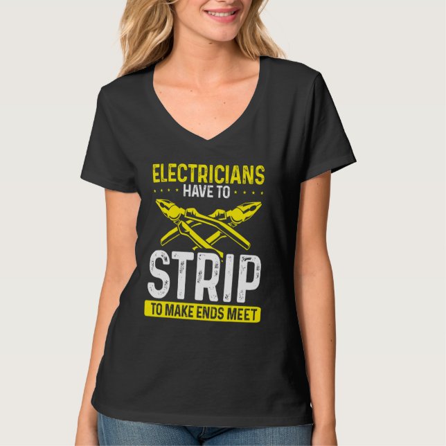 Camiseta Funny Electrician Joke, Novelty Electrician (Frente)