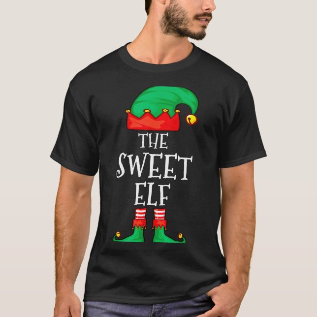 Camiseta Funny Elf Family Christmas The Sweet Elf Sweater M (Frente)