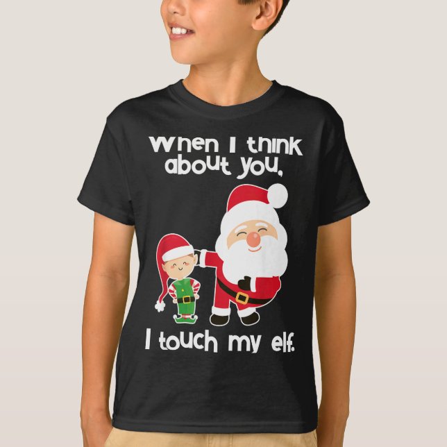 Camiseta Funny Elf Inappropriate Adult Humor Christmas Gift (Frente)