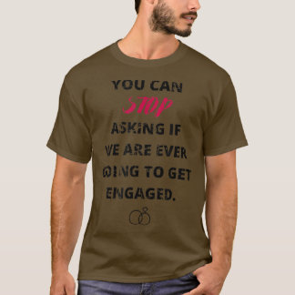 Camiseta Funny Engagement Announcement T I Said Yes Fiancee