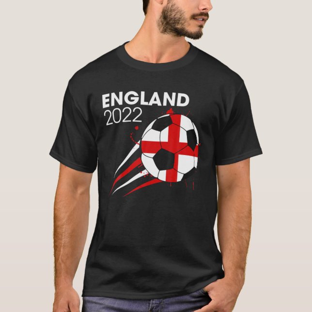 Camiseta Funny England 2022 Soccer Team Lover British Flag (Frente)