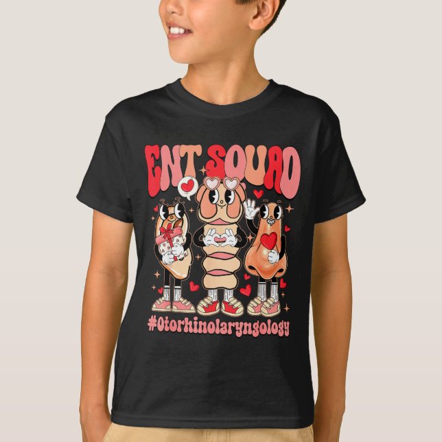 Camiseta Funny Ent Squad Otolaryngologist Ent Valentines Da (Frente)