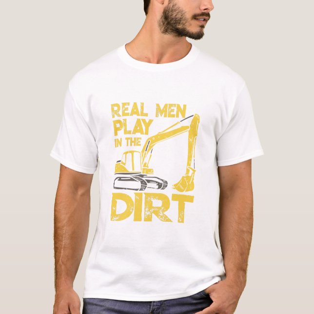 Camiseta Funny Excavator Construction (Frente)