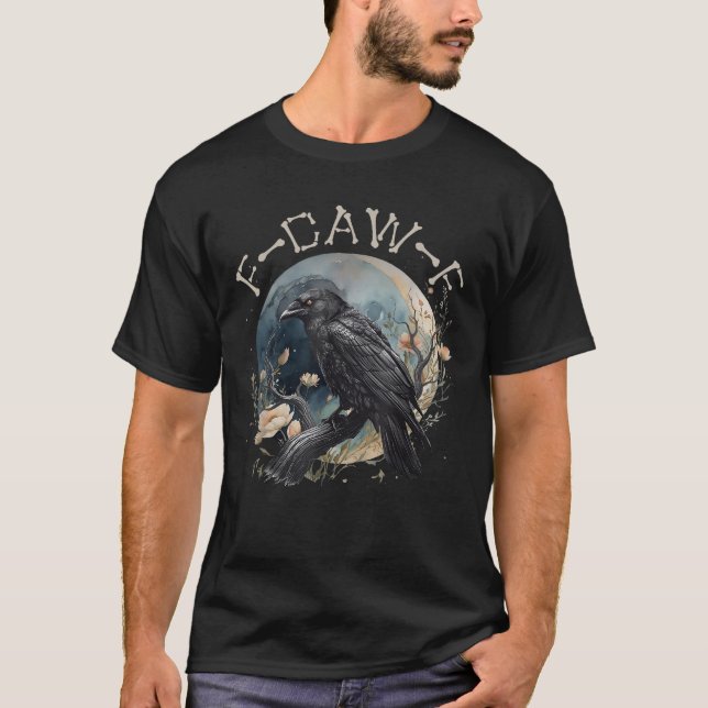 Camiseta Funny F-caw-f Black Crow Fcawf Black Crow (Frente)
