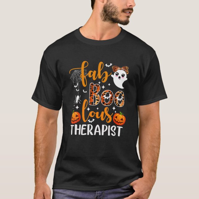 Camiseta Funny Faboolous Therapist Halloween Costume Therap (Frente)