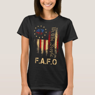Camiseta Funny Fafo Trump Shirt President 47 Trump Fafo Ame