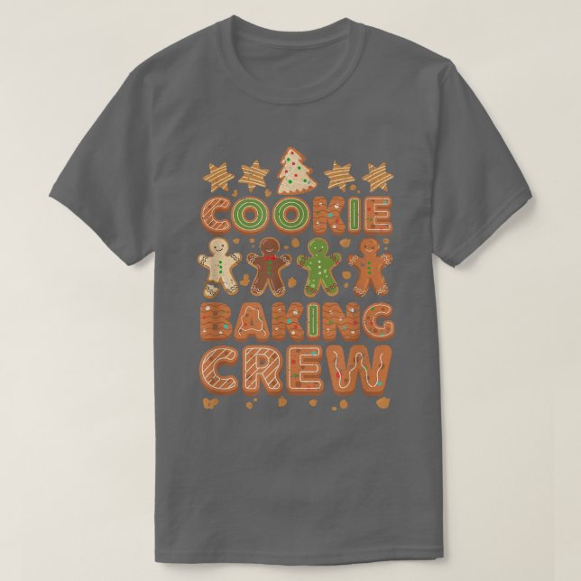 Camiseta Funny Family Christmas Cookie Baking Crew Cute Xma (Frente do Design)