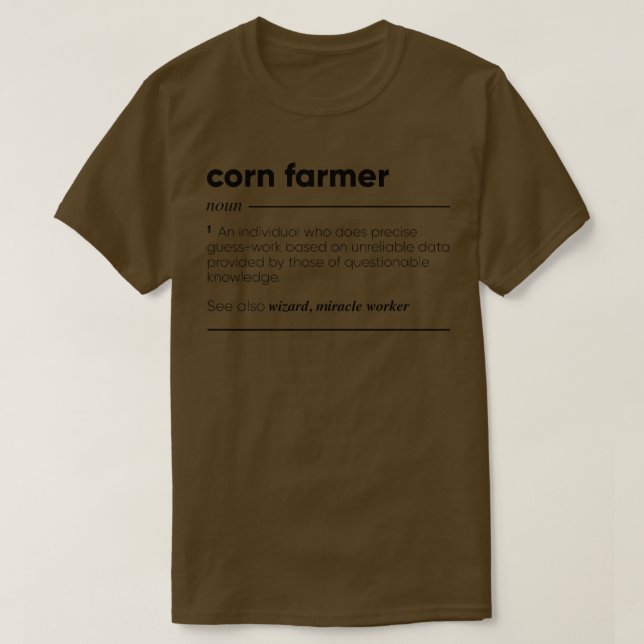 Camiseta Funny Farmer de Milho (Frente do Design)