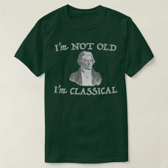 Camiseta Funny Father's Day Musician I'm Not Old I'm Classi (Frente do Design)