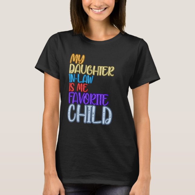 Camiseta Funny Fathers Day tees My Daughter-in-law Is My Fa (Frente)