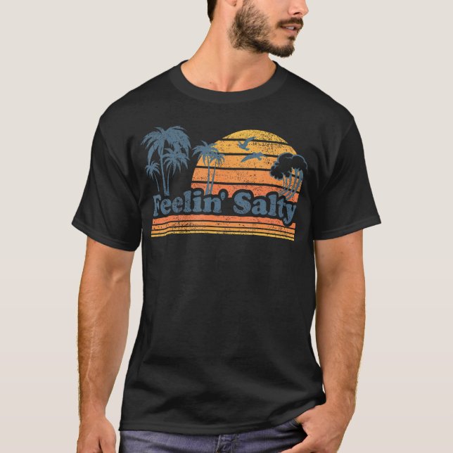 Camiseta Funny Feelin Salty Beach Summer Vacage (Frente)