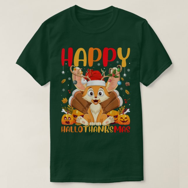 Camiseta Funny Fennec Fox Lover Happy Fennec Fox Hello (Frente do Design)