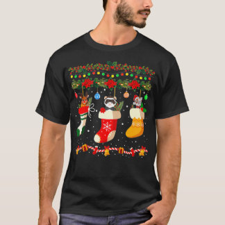 Camiseta Funny Ferret Xmas Socks Ferret Lover Christmas