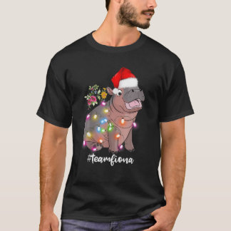 Camiseta Funny Fiona The Hippo Baby Christmas Lights