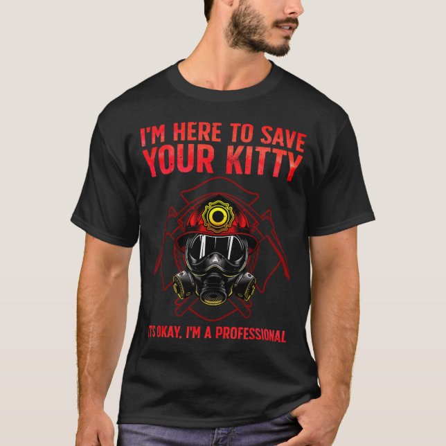 Camiseta Funny Firefighter Art For Men Women Fireman Gag Fi (Frente)
