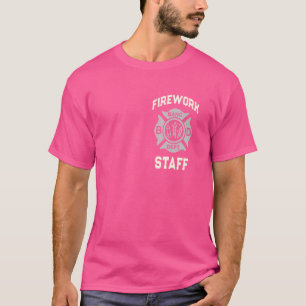 Camiseta Funny FIREWORK FUNCIONARIOS 4 de julho Pyro Squad 