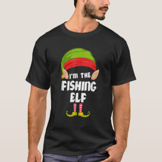 Camiseta Funny Fisheries Elf Matching Family Group PJ Chris