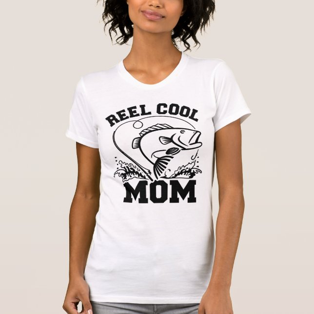 Camiseta Funny Fisherwoman Mom Tee (Frente)