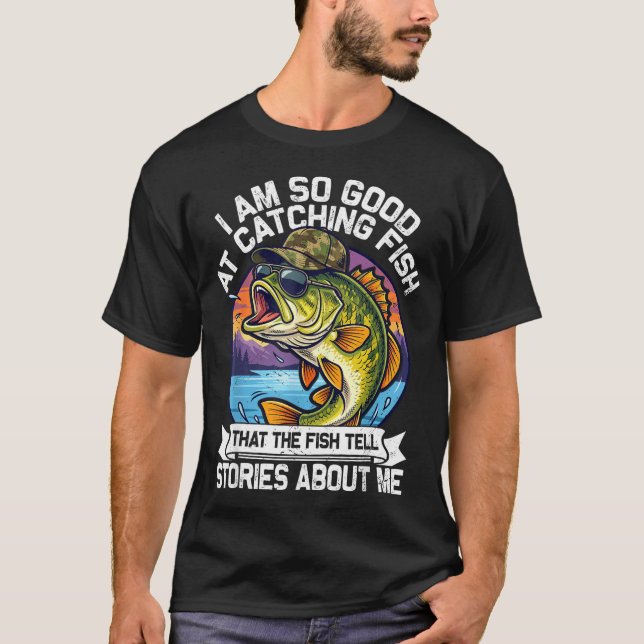 Camiseta Funny Fishing Dad Men Funny Reel Cool Fish B Fishi (Frente)