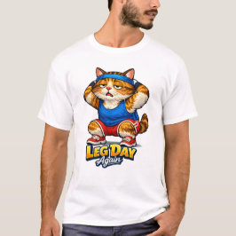 Camiseta Funny Fitness Cat Illustration – Gym Meme