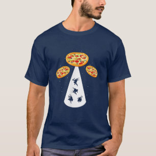 Camiseta Funny Food UFO Pizza T-Shirt