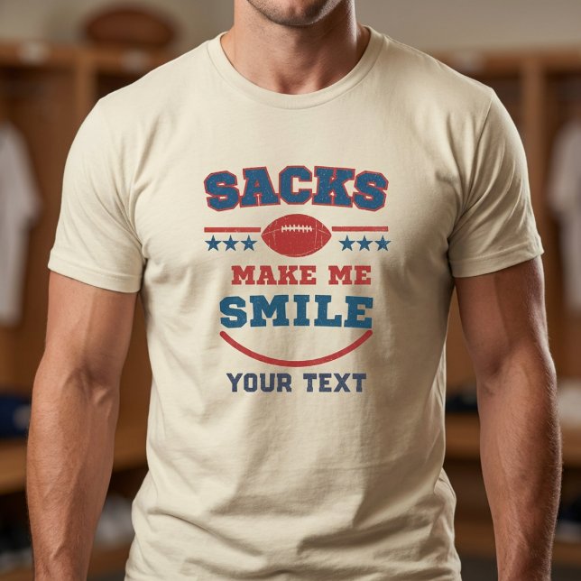 Camiseta Funny Football Sack Specialist Custom (Criador carregado)