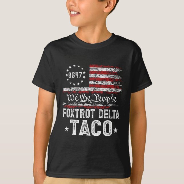 Camiseta Funny Foxtrot Delta Taco (Frente)