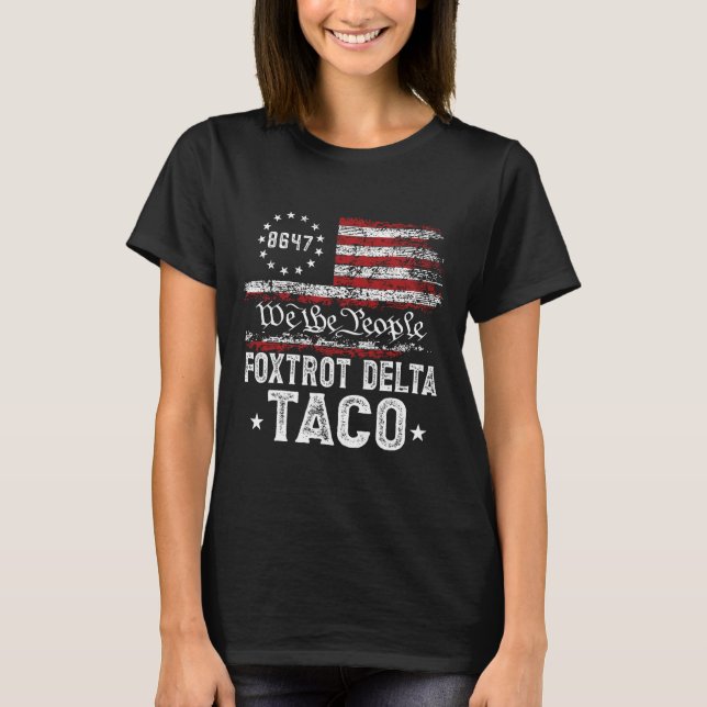 Camiseta Funny Foxtrot Delta Taco (Frente)