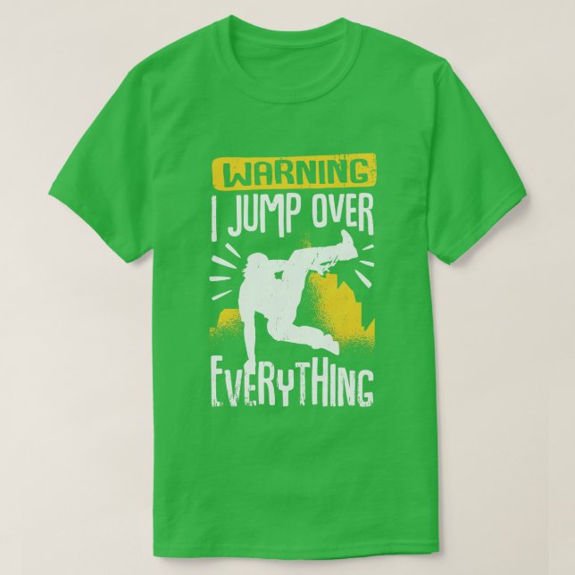 Camiseta Funny Freerunning Freerunner Parkour Traceur Gift (Frente do Design)