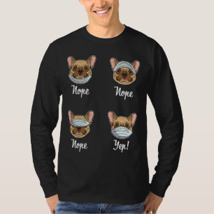 Camiseta Funny French Bulldog Dog Mask Bulldogs