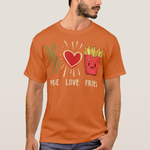 Camiseta Funny French Fries Rápida Comida Bff Amigos Lovers