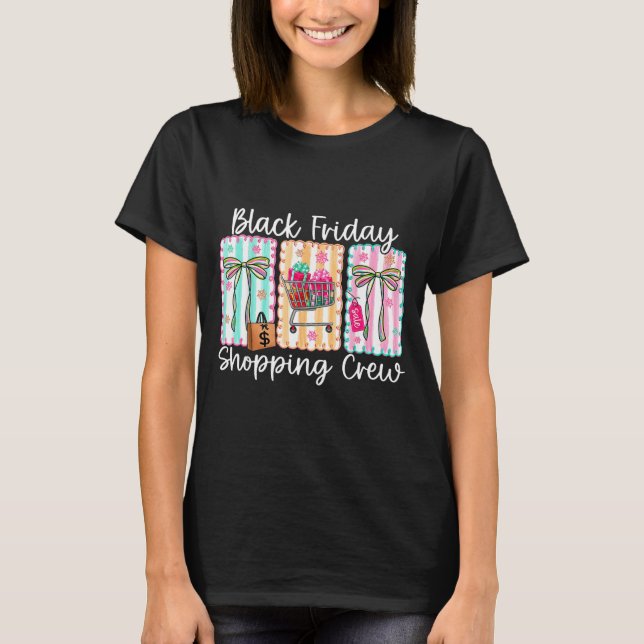 Camiseta Funny Friday Shopng Crew Christmas Black Shopng Fa (Frente)