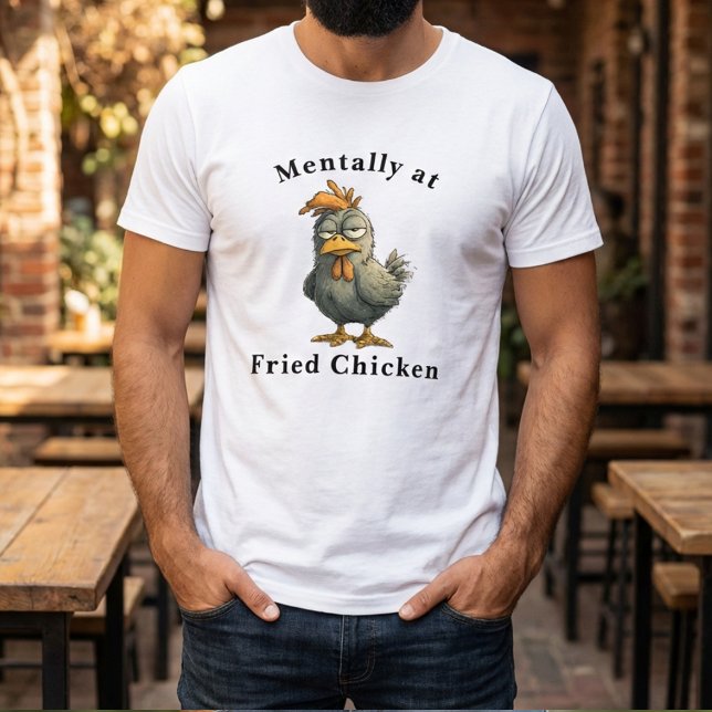 Camiseta Funny Fried Chicken T-Shirt (Criador carregado)
