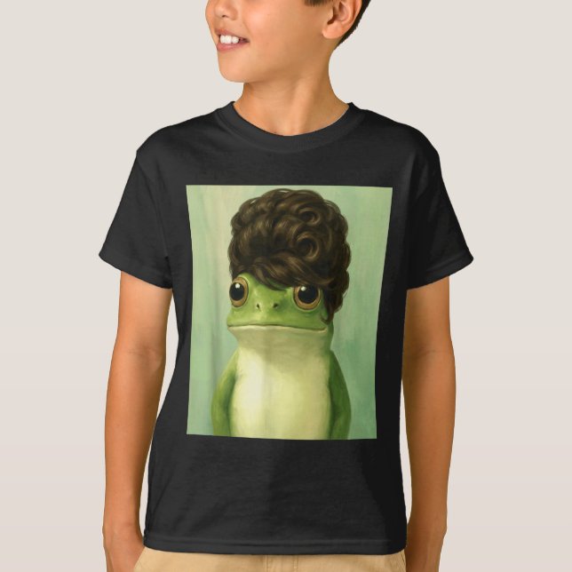 Camiseta Funny Frog Beehive Bob Haircut Meme  (Frente)