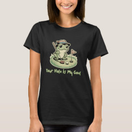 Camiseta Funny Frog Golf - Your Hole is My Goal