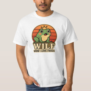 Camiseta Funny Frog – WILF Wow I Love Frogs Retro
