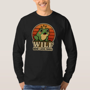 Camiseta Funny Frog – WILF Wow I Love Frogs Retro 