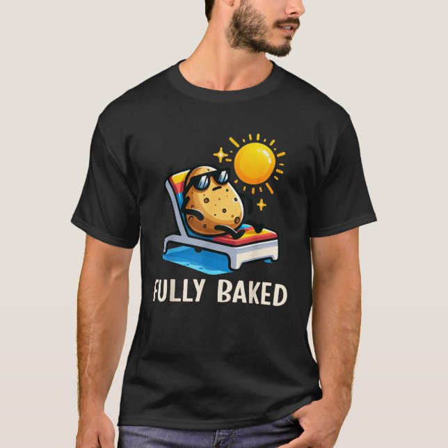 Camiseta Funny Fully Baked Potato Graphic For Kids  (Frente)