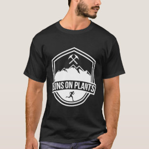 Camiseta Funny Funciona Com Plantas Vegan Vegetarian Runirt