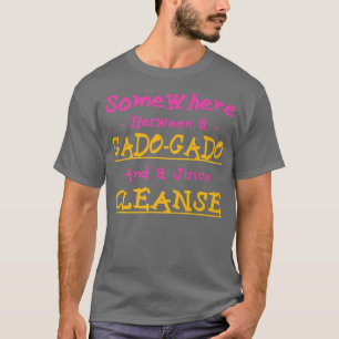 Camiseta Funny Gado e Juice Cleanse Foodie Vegetari