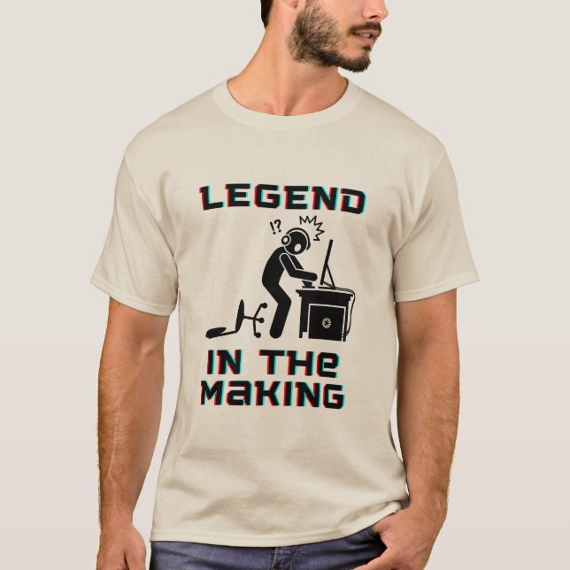 Camiseta Funny Gamer Meme Tee for Gaming Lovers  (Frente)