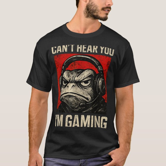Camiseta Funny Gamer Mpy Frog Art Men Women Boys Video Gami (Frente)