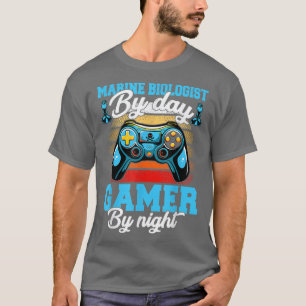 Camiseta Funny Gaming Future Marine Biologist By Day Gamer